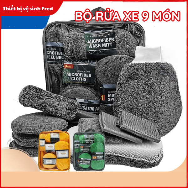 Bộ 9 Món Dụng Cụ Làm Sạch Và Chăm Sóc Xe - Giải Pháp Tối Ưu Cho Xe Hơi Của Bạn - Hình ảnh 11