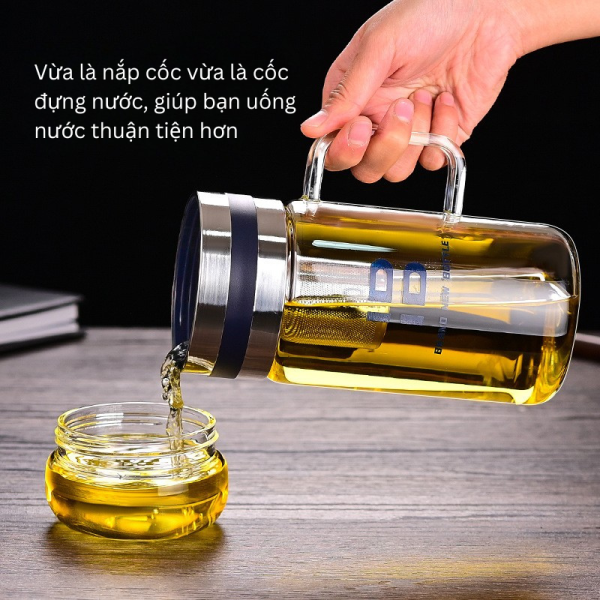 Cốc Pha Trà Thủy Tinh BOROSILICATE Cao Cấp Chịu Nhiệt - Hình ảnh 4